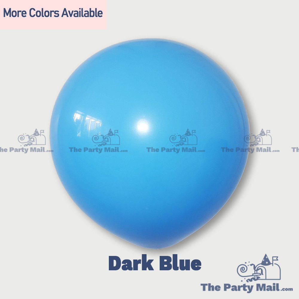 10Pcs Pearl Latex Balloons - Dark Blue