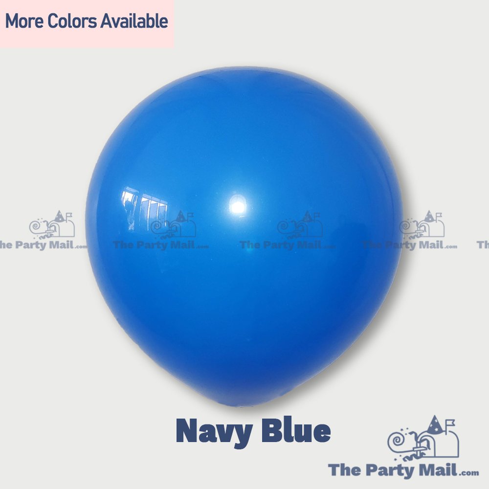 10Pcs Pearl Latex Balloons - Navy Blue
