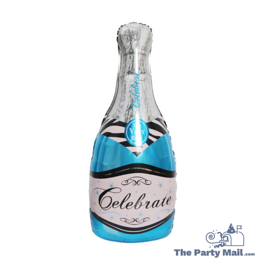 Champagne Bottle - Blue